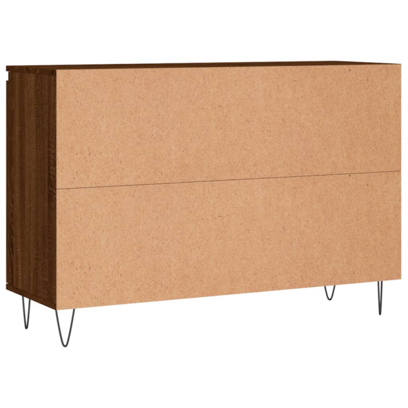 Szafka, brązowy dąb, 104x35x70 cm, materiał drewnopochodny