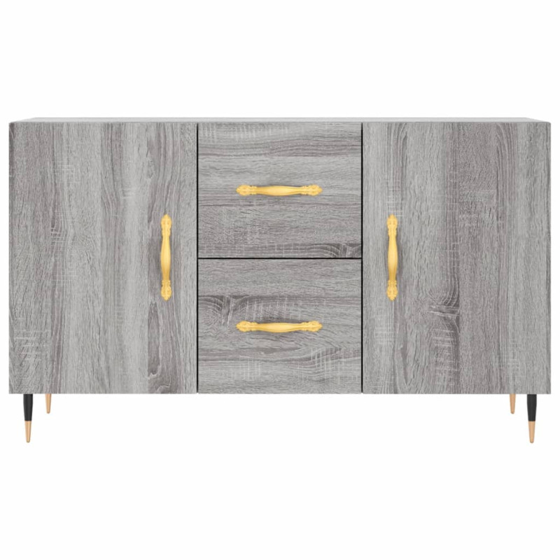 Komoda, szary dąb sonoma, 100x36x60 cm, materiał drewnopochodny