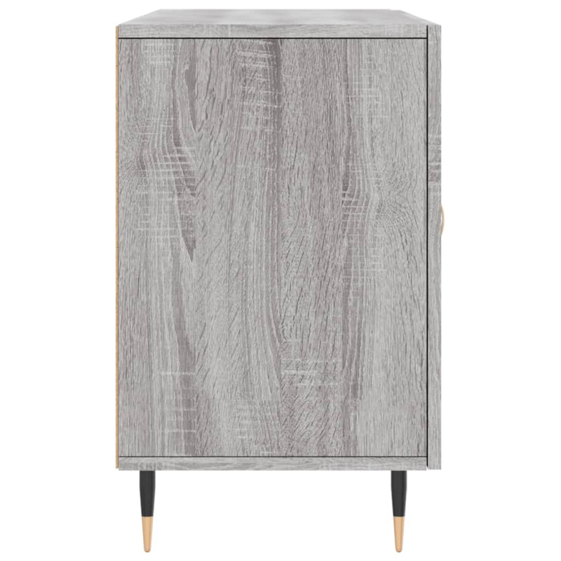 Komoda, szary dąb sonoma, 100x36x60 cm, materiał drewnopochodny