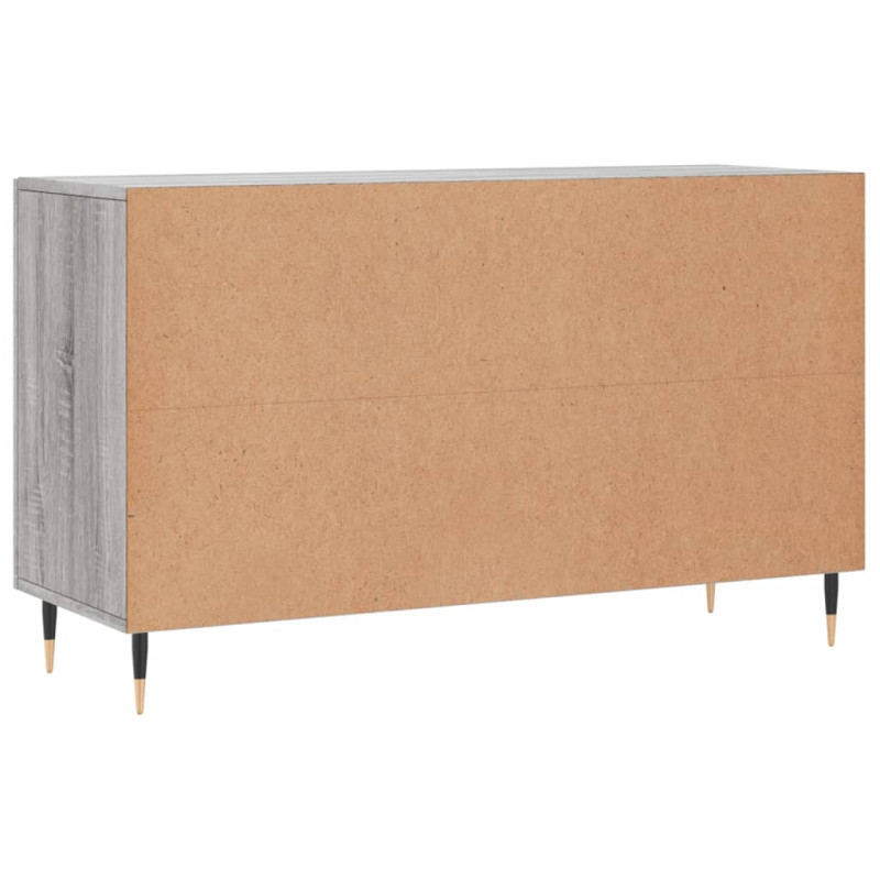 Komoda, szary dąb sonoma, 100x36x60 cm, materiał drewnopochodny