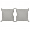 3-osobowa sofa z poduszkami, jasnoszara, 180 cm, mikrofibra