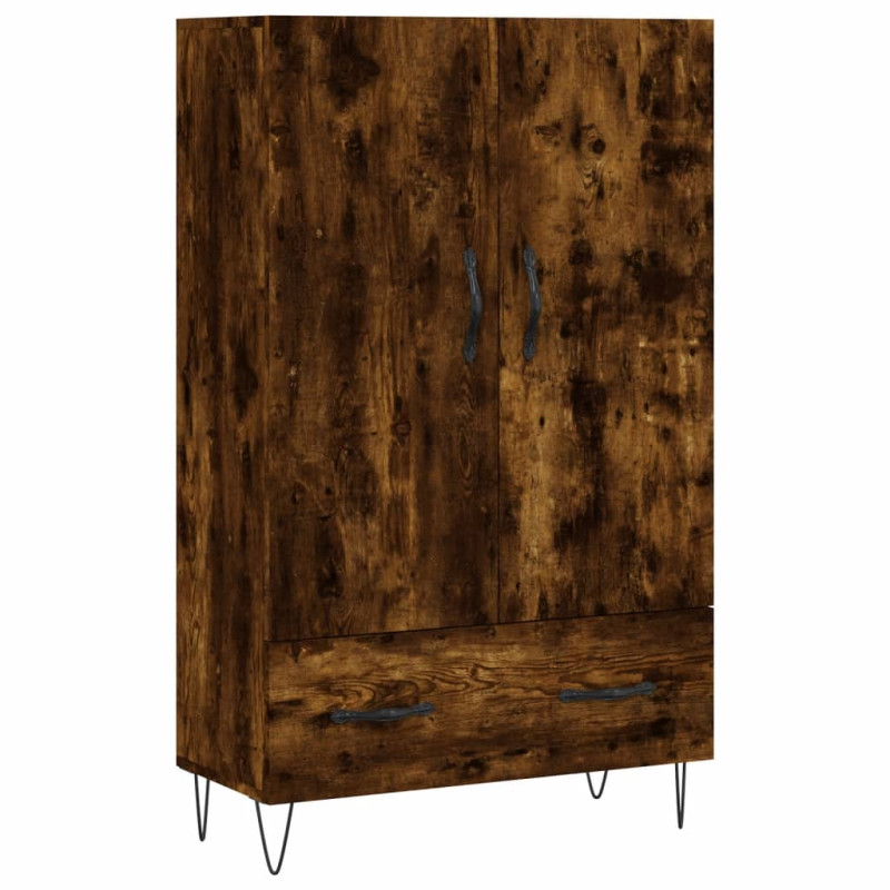 Wysoka szafka, przydymiony dąb, 69,5x31x115 cm