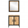 2-cz. zestaw mebli łazienkowych, żelazo i drewno mango