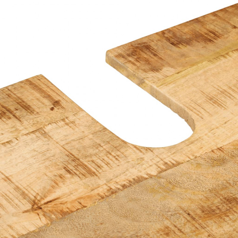 4-cz. zestaw mebli łazienkowych, żelazo i drewno mango