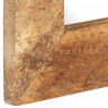 Lustro w ręcznie rzeźbionej ramie, 80x50x2,5 cm, drewno mango