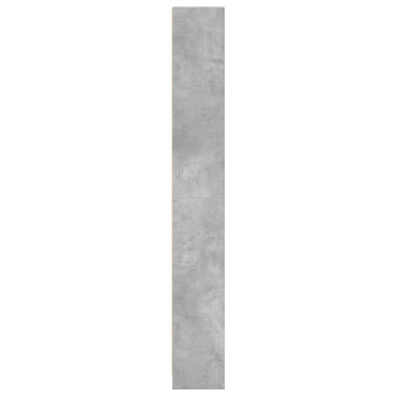 Regał, szarość betonu, 40x24x176 cm, materiał drewnopochodny