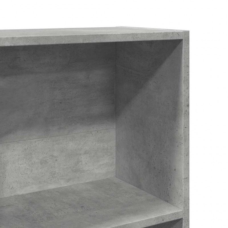 Regał, szarość betonu, 40x24x176 cm, materiał drewnopochodny