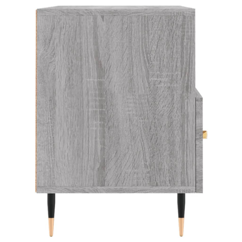Szafka pod telewizor, szary dąb sonoma, 80x36x50 cm
