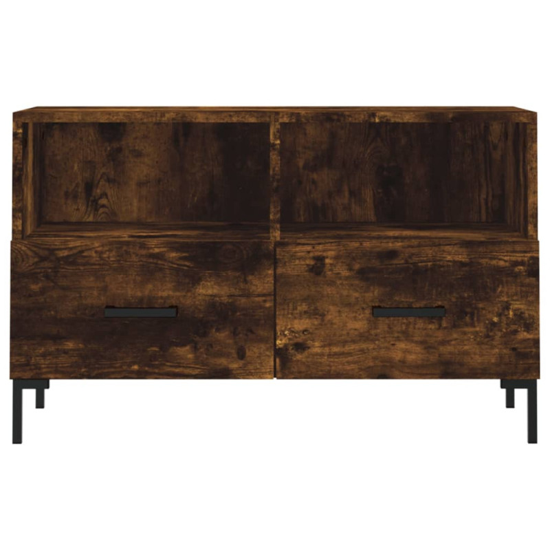 Szafka pod telewizor, przydymiony dąb, 80x36x50 cm