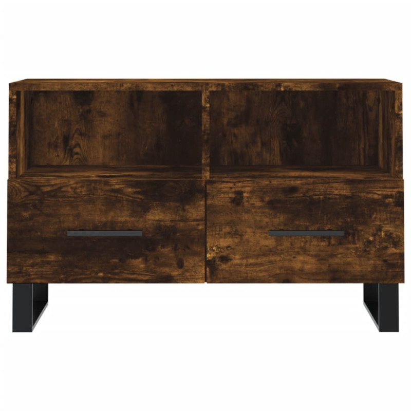 Szafka pod telewizor, przydymiony dąb, 80x36x50 cm
