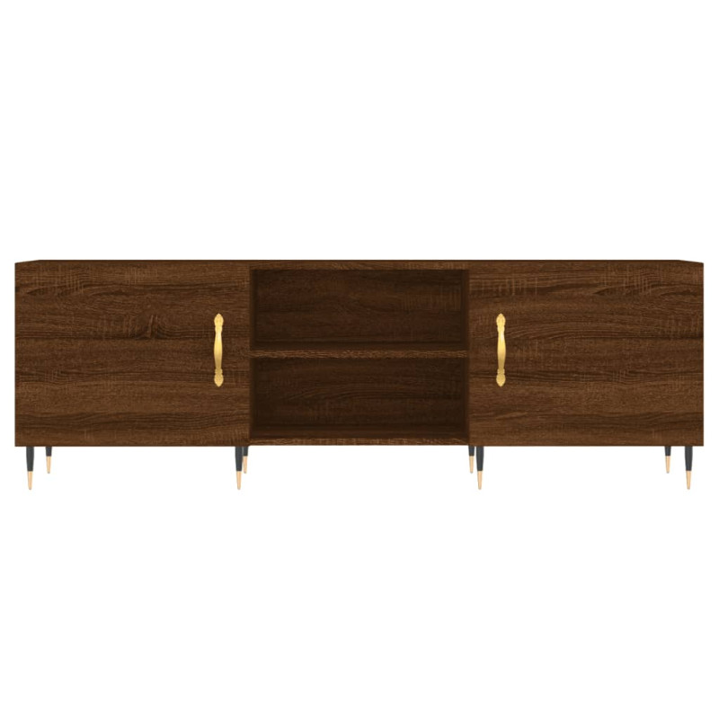 Szafka TV, brązowy dąb, 150x30x50 cm, materiał drewnopochodny