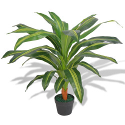 Sztuczna dracena z doniczką, 90 cm, zielona