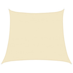 Żagiel przeciwsłoneczny, 160 g/m², kremowy, 4/5x4 m, HDPE