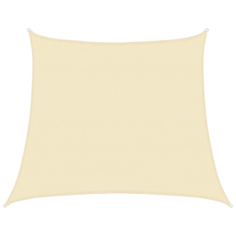 Żagiel przeciwsłoneczny, 160 g/m², kremowy, 4/5x4 m, HDPE