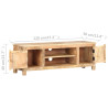 Szafka pod telewizor, 120x30x40 cm, surowe drewno mango
