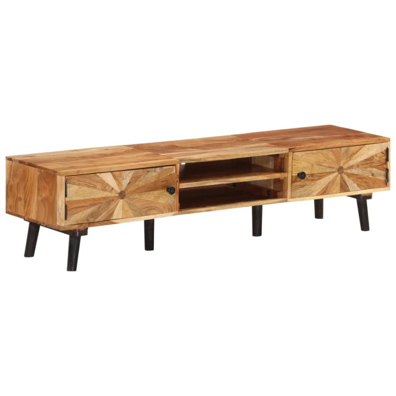 Szafka pod TV, 145x35x35 cm, lite drewno akacjowe