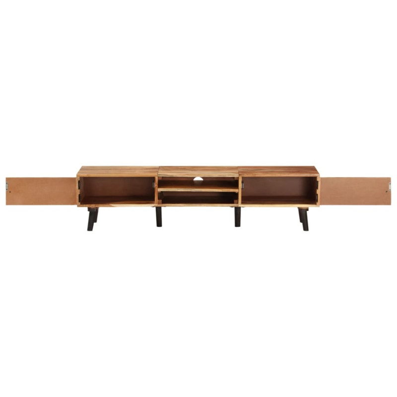Szafka pod TV, 145x35x35 cm, lite drewno akacjowe