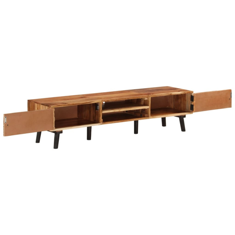 Szafka pod TV, 145x35x35 cm, lite drewno akacjowe