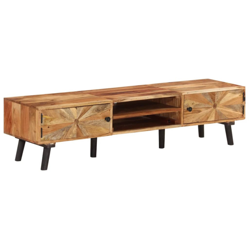 Szafka pod TV, 145x35x35 cm, lite drewno akacjowe