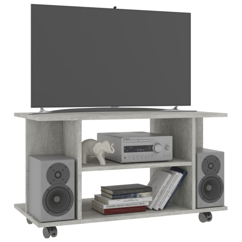 Szafka pod TV, kolor betonowy szary, 80x40x45 cm