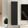 Szafka TV, czarna, 30,5x30x110 cm, materiał drewnopochodny