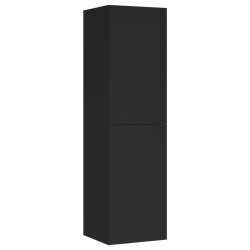 Szafka TV, czarna, 30,5x30x110 cm, materiał drewnopochodny