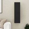 Szafka TV, czarna, 30,5x30x110 cm, materiał drewnopochodny