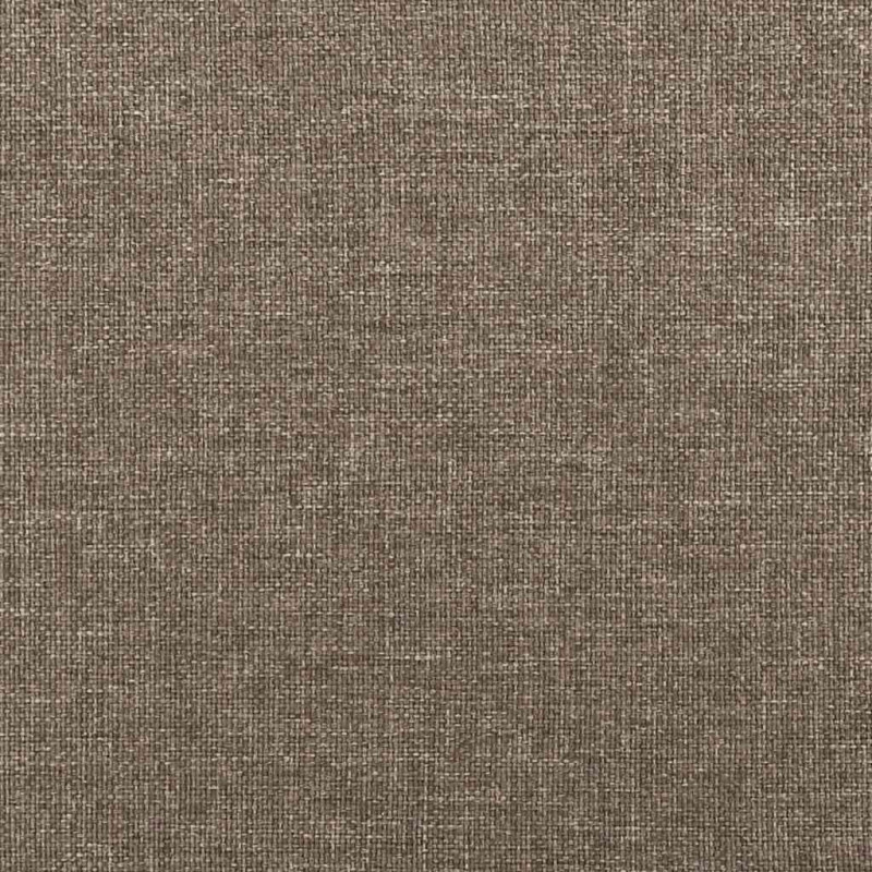 Łóżko kontynentalne z materacem, taupe, 120x190 cm, tkanina