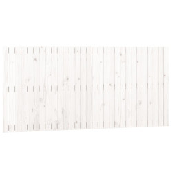 Wezgłowie łóżka, białe, 185x3x90 cm, lite drewno sosnowe