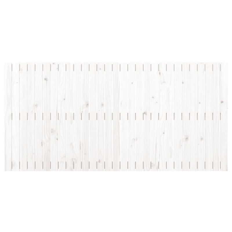 Wezgłowie łóżka, białe, 185x3x90 cm, lite drewno sosnowe