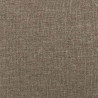 Łóżko kontynentalne z materacem, taupe, 120x190 cm, tkanina