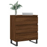 Komoda, brązowy dąb, 60x35x70 cm, materiał drewnopochodny