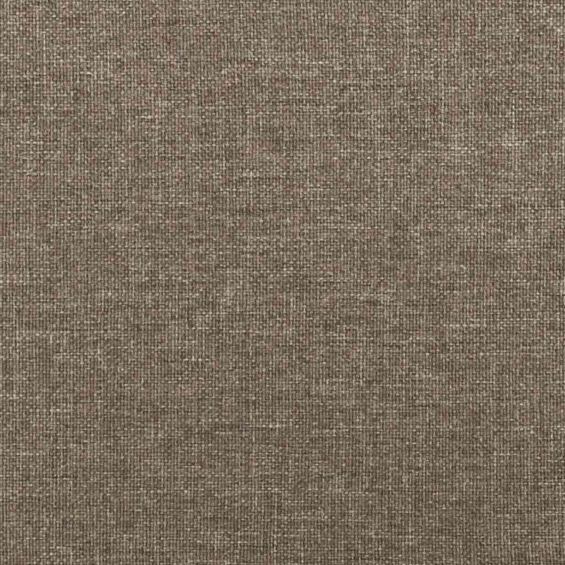 Łóżko kontynentalne z materacem, taupe, 120x190 cm, tkanina