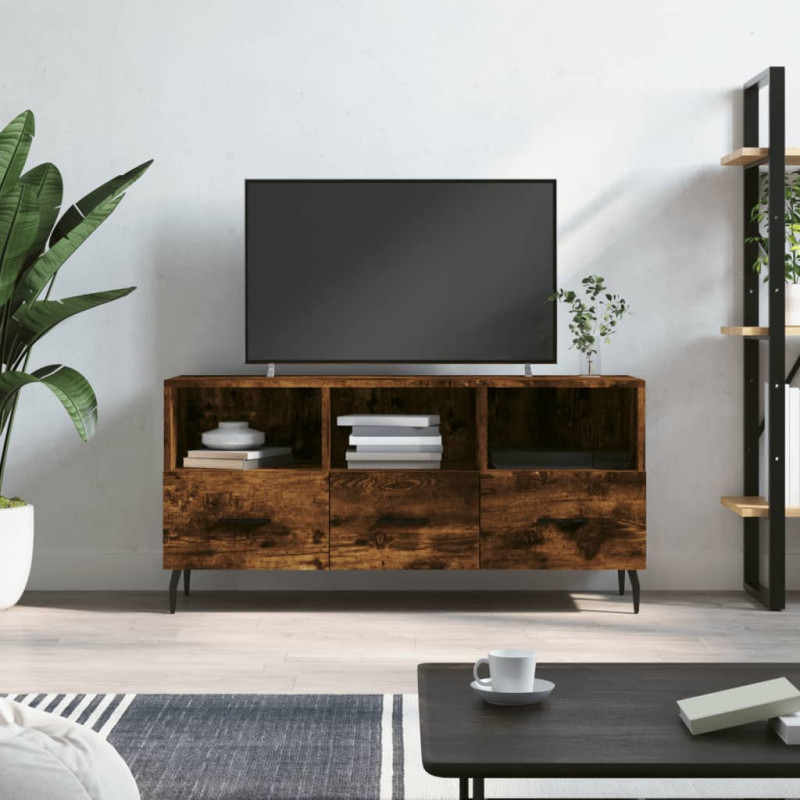 Szafka pod TV, przydymiony dąb, 102x36x50 cm