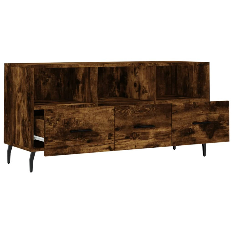 Szafka pod TV, przydymiony dąb, 102x36x50 cm