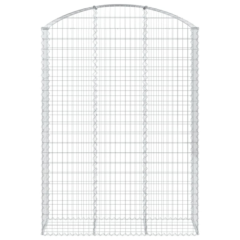 Łukowaty kosz gabionowy 150x50x200/220 cm, galwanizowane żelazo