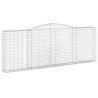 Łukowaty kosz gabionowy 400x30x140/160 cm, galwanizowane żelazo