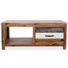 Stolik kawowy z litego drewna akacjowego, 90x50x37,5 cm