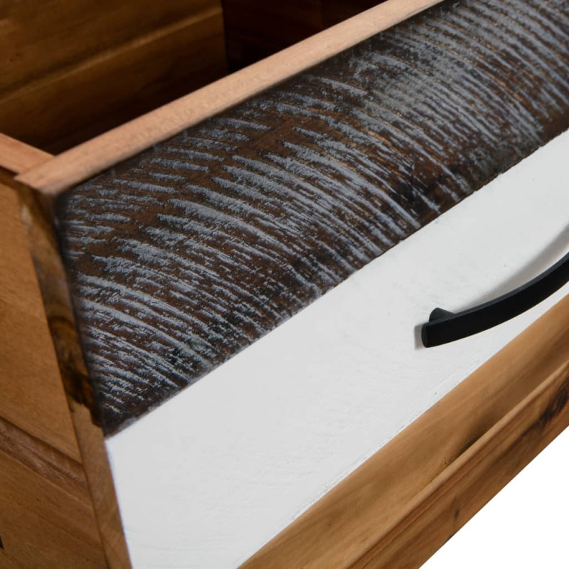 Stolik kawowy z litego drewna akacjowego, 90x50x37,5 cm