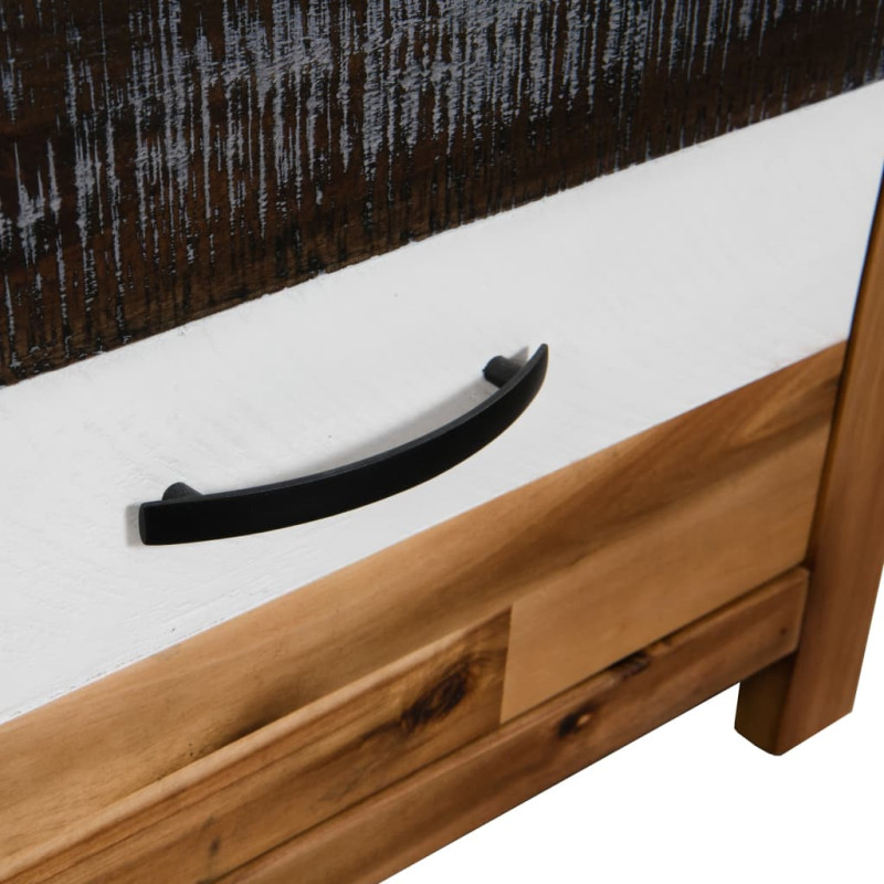 Stolik kawowy z litego drewna akacjowego, 90x50x37,5 cm