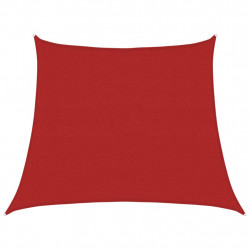 Żagiel przeciwsłoneczny, 160 g/m², czerwony, 3/4x3 m, HDPE