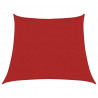 Żagiel przeciwsłoneczny, 160 g/m², czerwony, 3/4x3 m, HDPE