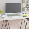 Podstawka pod monitor / TV, zielone szkło, 60x25x11 cm