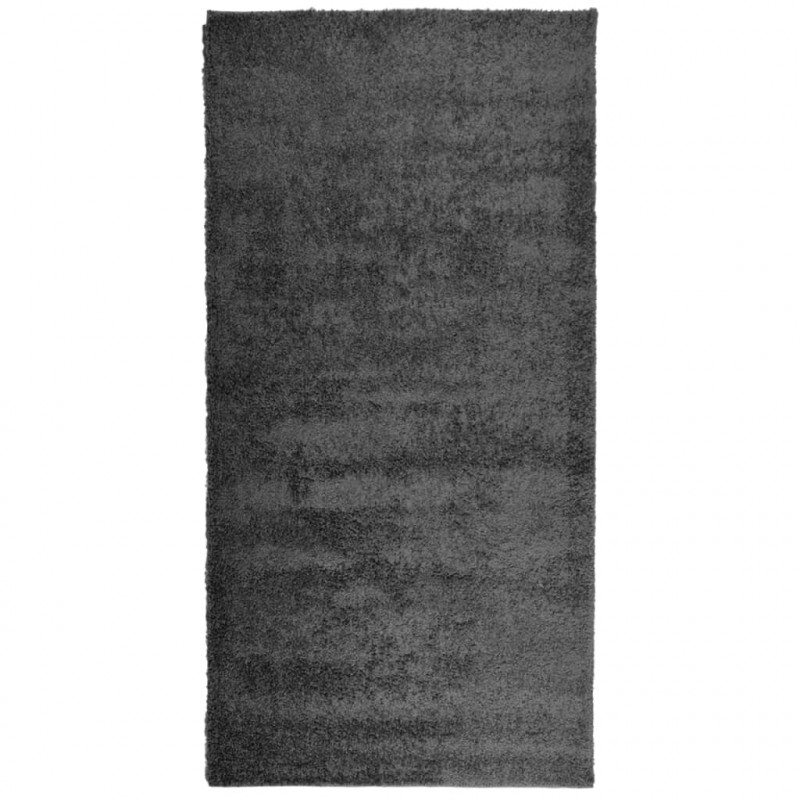 Dywan z długim włosiem PAMPLONA, antracytowy, 100x200 cm