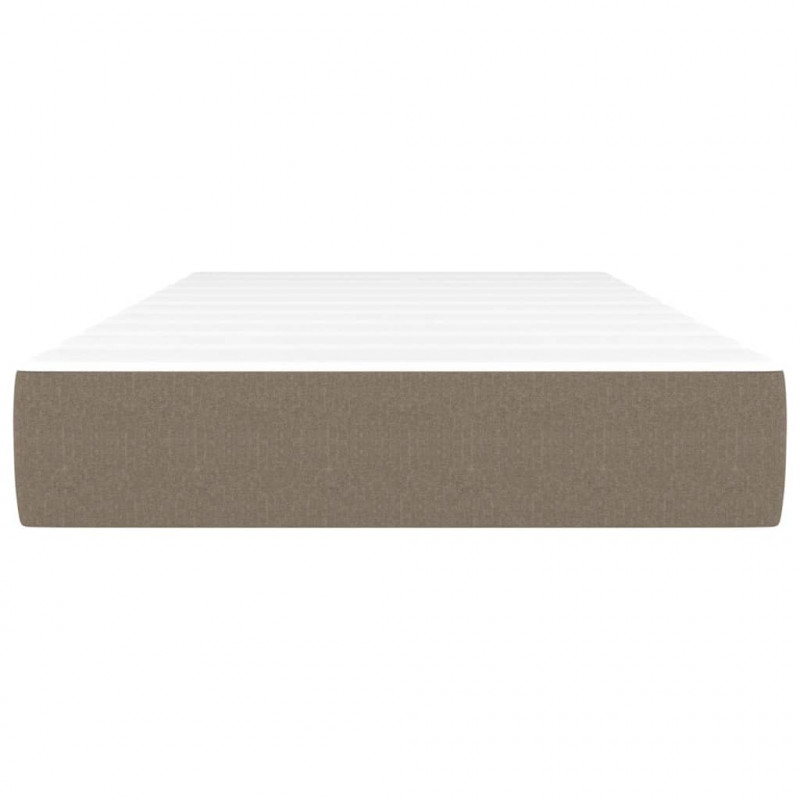Materac kieszeniowy, taupe, 120x190x20 cm, tkanina