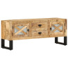 Szafka pod telewizor, 110x30x45 cm, surowe drewno mango