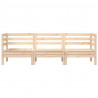 Ogrodowa sofa 3-osobowa, lite drewno sosnowe