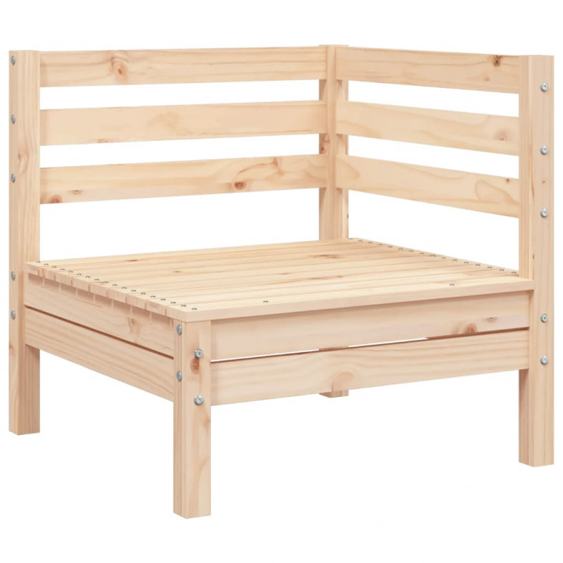 Ogrodowa sofa 3-osobowa, lite drewno sosnowe
