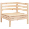 Ogrodowa sofa 3-osobowa, lite drewno sosnowe