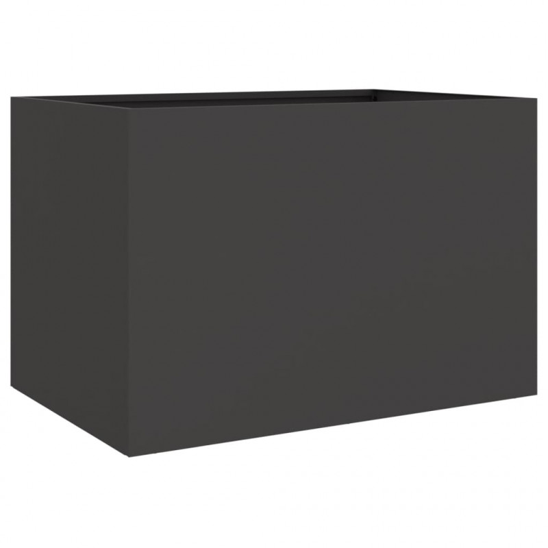 Donica, czarna, 62x40x39 cm, stal